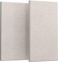 UMIACOUSTICS 2 PCS Acoustic Panel, 47.2" x 23.6" x 2" Fiberglass Sound Proof Wall Panels, Sound Absorbing Panels for Studios, Office, Home Theater. Linen