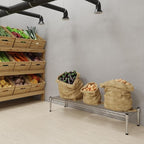 Regal Altair 14''W x 48''L x 8''H Chrome Plated Wire Dunnage Rack | Off The Floor Storage