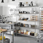 Regal Altair 18" Deep x 60" Wide x 86" Height Wire Shelving Kit | 5-Tier | NSF Commercial Storage Rack Unit