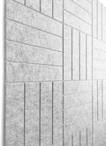DECORITA Felt Bulletin Board Tiles | Modern Cork Board Alternative | Large Cork Boards for Walls | Aesthetic Felt Wall Panels for Office & Home Decor | Pinboard & Photo Board (12-Pack) | Silver Gray