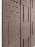 DECORITA Felt Bulletin Board Tiles | Modern Cork Board Alternative | Large Cork Boards for Walls | Aesthetic Felt Wall Panels for Office & Home Decor | Pinboard & Photo Board (12-Pack) | Desert Palm