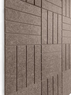 DECORITA Felt Bulletin Board Tiles | Modern Cork Board Alternative | Large Cork Boards for Walls | Aesthetic Felt Wall Panels for Office & Home Decor | Pinboard & Photo Board (12-Pack) | Desert Palm
