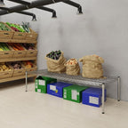 Regal Altair 21''W x 60''L x 14''H Chrome Plated Wire Dunnage Rack | Off The Floor Storage