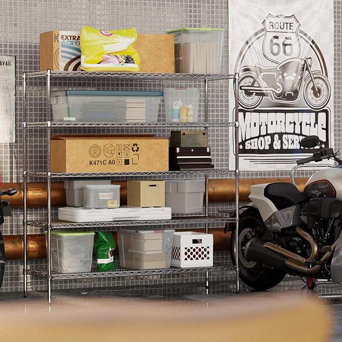 Regal Altair 21" Deep x 60" Wide x 64" Height Wire Shelving Kit | 5-Tier | NSF Commercial Storage Rack Unit