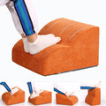 OpyTikar Foot Rest for Under Desk at Work.Multifunctional 3-Tier Foot Stool,with Washable Footrest.for Under Desk,Office Chair Gaming Chair & Sofa,Leg Elevation Pillow,Supports Posture (Orange)