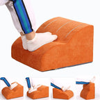 OpyTikar Foot Rest for Under Desk at Work.Multifunctional 3-Tier Foot Stool,with Washable Footrest.for Under Desk,Office Chair Gaming Chair & Sofa,Leg Elevation Pillow,Supports Posture (Orange)