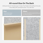 Amantech 12 Pack Acoustic Panels Self Adhesive Sound Proof Foam, High Density Sound Acoustic Panel, 16X12X0.4 Inch 4:3 Rectangle Panels in Home, Office, Reccording Room, Studio,more(Silver Gray)