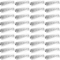 Peryiter Metal Reserved Table Signs Metal Reserved Sign Double Sided Table Stand Tents Seating Tent for Wedding Restaurant Ceremony, 5.91 x 3.15 Inch(Silver,36 Pcs)