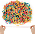 MOWPOG 700 Pcs Rubber Bands, Size #16 Reusable Elastic Rubber Band for Office Supplies File Folders, Home Packaging, Crafts DIY Bundling, Multipurpose (Colored)