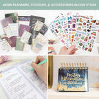bloom daily planners 2026 Planner (January - December) Calendar Year Organizer - 5.5” x 8.25” - Weekly & Monthly Agenda Book with Stickers & Bookmark - Tan Leopard