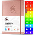 Clever Fox Planner – Undated Weekly & Monthly Planner for Productivity, Time Management & Goals – Organizer Journal – A5 (Rose Gold)