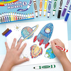 TooyBing Washable Markers Bulk (288 Count), 8 Assorted Colors, Washable Markers for Kids Classroom School, Broad Tip Durable for Back to Classroom Art School Supplies Essentials