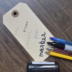 Durable Shipping Tags with Wire Ties – 200 Tags # 5, 4 3/4" x 2 3/8" – Manila Paper Tags with Wire and Reinforced Eyelet