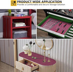 WochiTV Shelf Liner for Cabinets, Drawer Non Adhesive Non Slip Foam Mat for Kitchen, Pantry, Bathroom, Cupboard, Garage, Closet, Shelves, Drawer, Tool Box, Fuchsia 23.6 x 118 inches