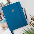 Clever Fox Planner Pro Premium – Luxurious Weekly & Monthly Planner with Budget Organizer for Productivity & Goals, Undated, A4 (Mystic Blue)