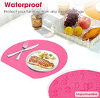 ALIUNI Drawer and Shelf Liner, Non-Slip Kitchen Cabinet Liners Non-Adhesive Thick Strong Grip Waterproof Washable Mats Protect Dresser Shelves Cupboard Bathroom Cabinets, Fuchsia, 12 in X 20 FT