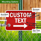 Custom Arrow,Custom Directional Sign, Right Arrow, 12x18 Inches, 3M EGP Reflective, Rust Free .063 Aluminum, Fade Resistant, Made in USA by My Sign Center