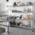 Regal Altair 24" Deep x 72" Wide x 74" Height Wire Shelving Kit | 4-Tier | NSF Commercial Storage Rack Unit