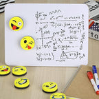 Mr. Pen- Smiley Magnetic Whiteboard Erasers, 8 Pack - Mini, Cute, Dry Erase