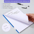 Cholemy 30 Pcs 30 Pcs Spiral Steno Pads 6 x 9 Inches 120 Pages Spiral Notepads Steno Books Ringed Paper Ruled Paper Assorted Color Notebook for Office School Supplies (Multicolor)