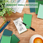 Tenceur 8 Pcs Pocket Notebook Bulk Small 3x5 Inch Spiral Notepads Mini Top Bound Notebook with Lined 120 Pages Ruled Memo Pads for Office College Nurse Essentials Back to School Gift