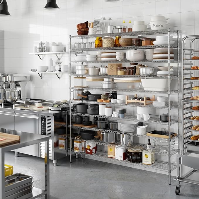Regal Altair 14" Deep x 72" Wide x 86" Height Wire Shelving Kit | 10-Tier | NSF Commercial Storage Rack Unit