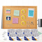 DANRONG 1600 PCS Clear Push Pins, Standard Thumb Tacks for Bulletin Board, Steel Point and Clear Plastic Head, Pin Tacks for Wall Cork Board Maps Photos Calendar Hangings, Office School Supplies