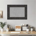 Amanti Art Black Framed Magnetic Board 17x23 Small Vision Board for use with Magnets, 100% Metal Sheet to Display Items as Office Decor or for Home Organization in mudroom, Kitchen or Kids Room