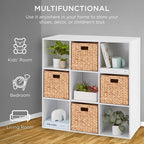 Best Choice Products 9-Cube Storage Organizer, 13.5in Shelf Opening, Bookcase, Display Shelf, Customizable w/ 3 Removable Back Panels – White