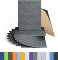 Amantech 12 Pack Acoustic Panels Self Adhesive Sound Proof Foam, High Density Sound Acoustic Panel, 16X12X0.4 Inch 4:3 Rectangle Panels in Home, Office, Reccording Room, Studio (Moonlight Grey)