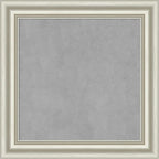Amanti Art Silver Framed Magnetic Board 26x26 Medium Vision Board for use with Magnets, 100% Metal Sheet to Display Items as Office Decor or for Home Organization in mudroom, Kitchen or Kids Room