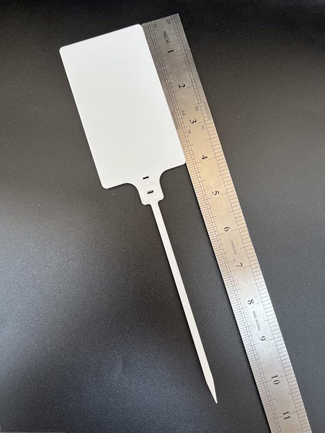 Blank Waterproof Plastic Tags for Labeling Marker Ties Large Tag Fastener Zip Tie Label Security Seal Tags 2.28"×3.94" 200pcs,White