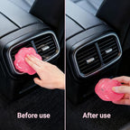 2 Pack Car Cleaning Gel Reusable Auto Slime Cleaner,Rose Scent Dust Cleaning Gel Keyboard Slime for Car Interior Air Vent Cleaner, Auto Detailing kit Tools Accessories,Gifts for Men Women,200g,Pink