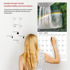 2026 Wall Calendar,Calendar 2026, November 2025 - December 2026, Wall Calendar Rainbow, 12" x 24" Opened,Full Page Months Thick & Sturdy Paper for Calendar Organizing & Planning