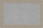 Amanti Art Silver Framed Magnetic Board 31x47 Large Vision Board for use with Magnets, 100% Metal Sheet to Display Items as Office Decor or for Home Organization in mudroom, Kitchen or Kids Room