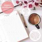 Christian Planner 2026 Daily Planner - Faith Based Monthly and Weekly Planner, Vision Board, and Habit Tracker - 2026 Calendar, Personal Organizer and Devotional Journal (Hardcover, Dust Pink)