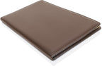 Legal Size Padfolio, 8.5 x 14 Inch Portfolio Folder for Legal Pad, Professional Padfolio for Job Interviews, Business Meetings, and Attorneys (Dark Brown)