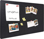 Yunihome Large Bulletin Board - Foldable 24x17 Inches Cork Board Alternative, Self-Adhesive Felt Bulletin Board for Wall, Home Office Classroom Decor