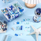 600 Pcs Decorative Push Pins, White Blue Thumb Tacks 6 Types Cute Push Pin Clips for Bulletin Board Wall Cork Board Colorful Classroom Decor Teacher Must Haves Supplies School Crafts Project