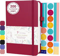 VIVID SCRIBBLES Dotted Journal – 140gsm Bleed Proof Thick White Paper – 200 Numbered Dot Grid Pages – 5.8 x 8.3 inch Bullet Dotted Notebook