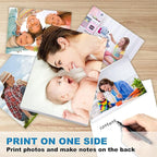 ESHANG Glossy Inkjet Photo Paper 100 Sheets 8.5x11 Inches 48lb Professional Photographic Paper 8.5 mil Compatible with Dye Ink Printer 180GSM