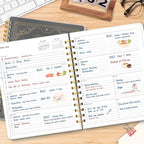 2026 Planner 8.5 x 11, Large Weekly Monthly Planners with Tabs, A4 Spiral Bound Daily Calendar 2026 Planner, 12 Month Agenda from Jan. to Dec., Flexible Cover Appointment Book(Tarrow Tree)