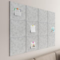 Baysola Large Cork Boards for Walls – 48" x 36" Self Adhesive Felt Wall Tiles, Ideal for Office Wall Organizing Bulletin Board, Easy to Install Cork Boards Felt Board