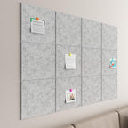 Baysola Large Cork Boards for Walls – 48" x 36" Self Adhesive Felt Wall Tiles, Ideal for Office Wall Organizing Bulletin Board, Easy to Install Cork Boards Felt Board