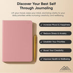 Best Daily Journal for Men & Women - Gratitude, Manifestation & Guided Journal with Prompts for Personal Growth (A5, Pink) - PRODUCTIVITY STORE