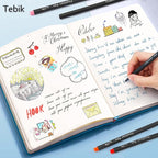 Tebik 65 Pack Planner Colored Pens, 60 Assorted Colors Drawing Pens with 5 Different Stencils, Perfect for Dotted Journal Planner Writing Note Calendar Coloring Office School Supplies