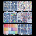 CGCG 3 Pack 7.9 x 5.8 inch Plastic Organizer Box with Adjustable Dividers 18 Grids Clear multi Compartment Storage Container Small Case for Beads Crafts Jewelry Fishing Tackles nail charm sticker