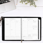 AT-A-GLANCE 2026 Appointment Book Planner, Weekly & Monthly, 8-1/4" x 11", Large, Executive, Zipper, Black (70NX810526)