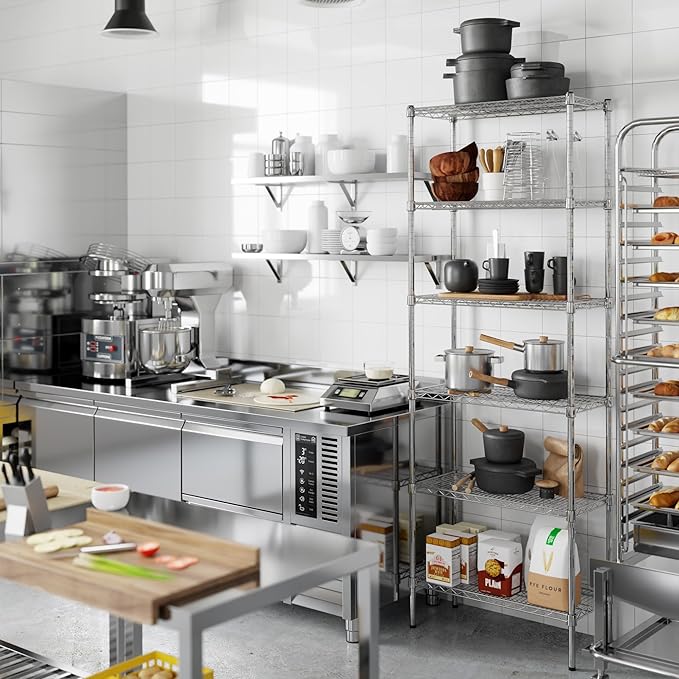 Regal Altair 14" Deep x 30" Wide x 86" Height Wire Shelving Kit | 6-Tier | NSF Commercial Storage Rack Unit