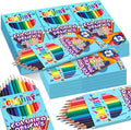 Craiiby Premium Colored Pencils, Soft Core, 288 Count (Pack of 24), 12 Colors Pre-sharpened Color Pencils Bulk, Back to School Supplies, Classroom Prizes (24)